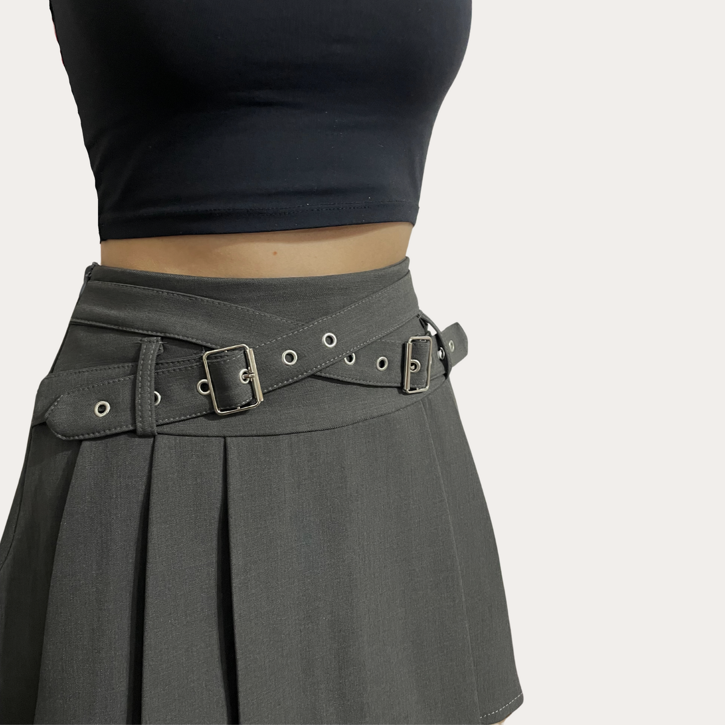 X Belted Skirt